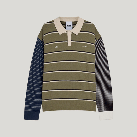 adidas Originals x SFTM 007 Long Sleeve Tee Olive Strata / Alumina / Black