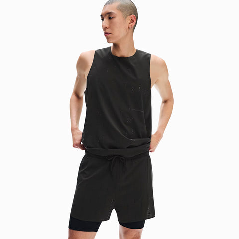 On x POST ARCHIVE FACTION (PAF) Zero 2-in-1 Shorts Molasses / Black