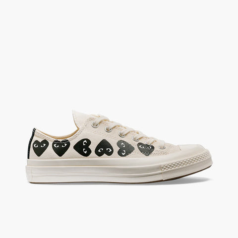 Comme des Garçons Play Converse Chuck Taylor All Star '70 Low Multi Black Heart White