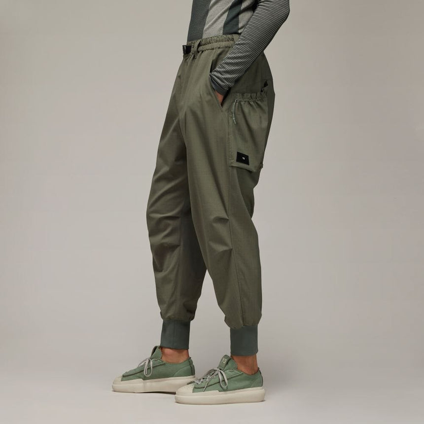 adidas Y-3 Cuffed Winter Ripstop Pants Stone Green