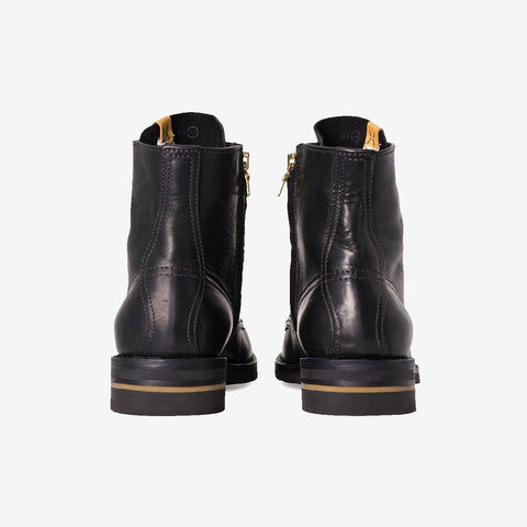 Visvim Cadet Zip Boot Hi-Folk Veggie Black