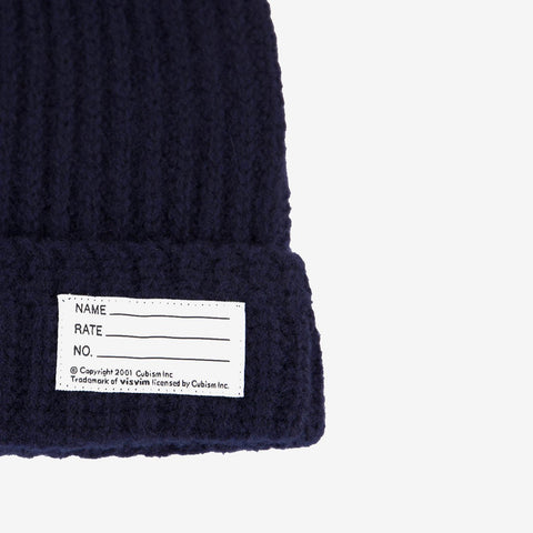 Visvim Knit Beanie Wool Navy