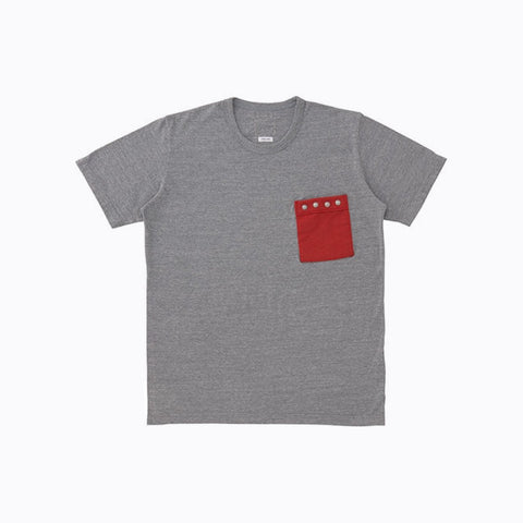 Visvim Wide Pocket Tee S/S/ Concho Grey