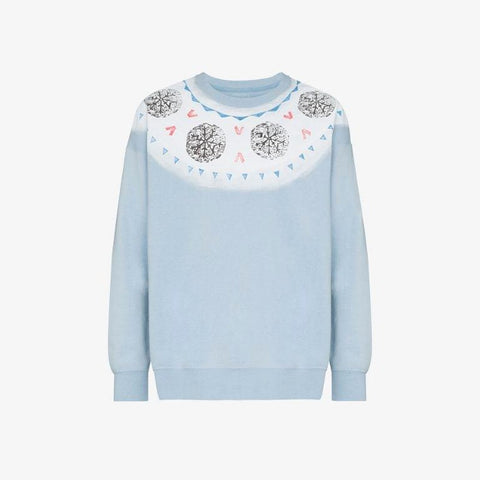 Visvim Koch Jumbo Sweat L/S Light Blue