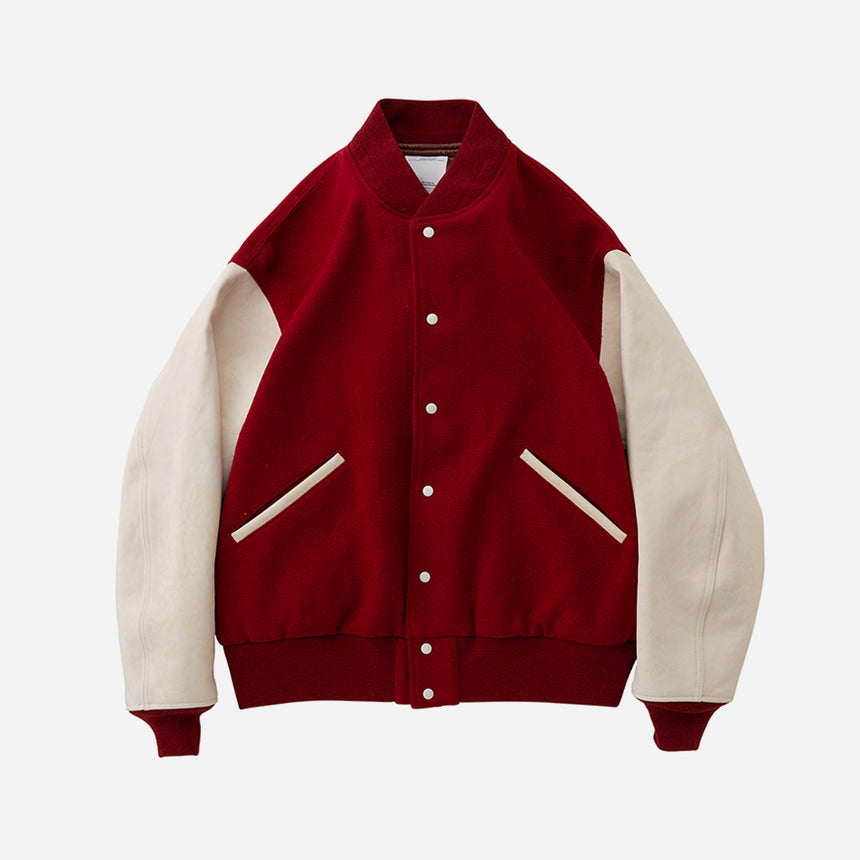 Visvim Varsity SB Jacket (Wool) Red