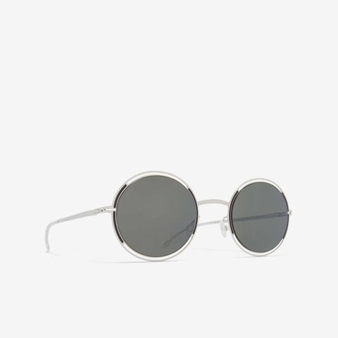 Mykita Giselle Silver Black Mirror Black