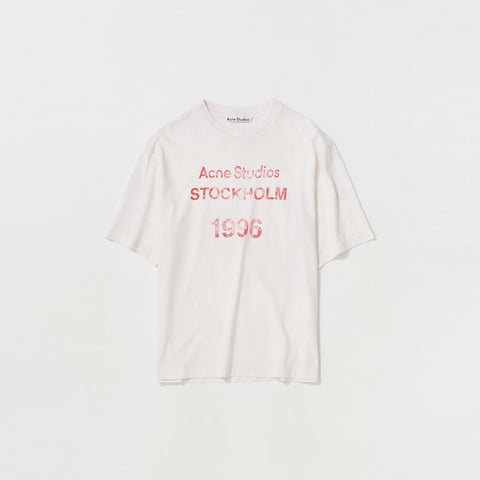 Acne Studios Logo Stamp T-Shirt Pale Orange