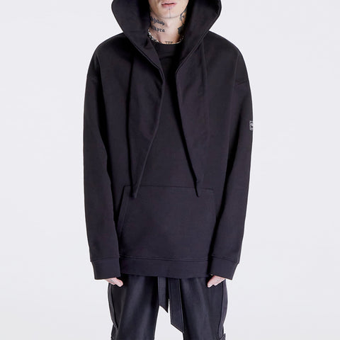 Raf Simons Regular Fit Hoodie With Knot Hood Black