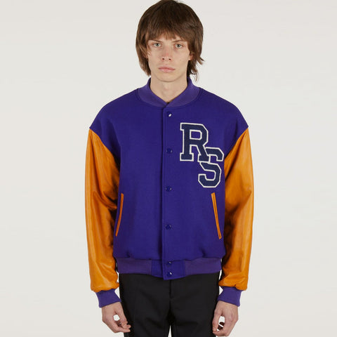 Raf Simons Short American Bomber Electric Blue