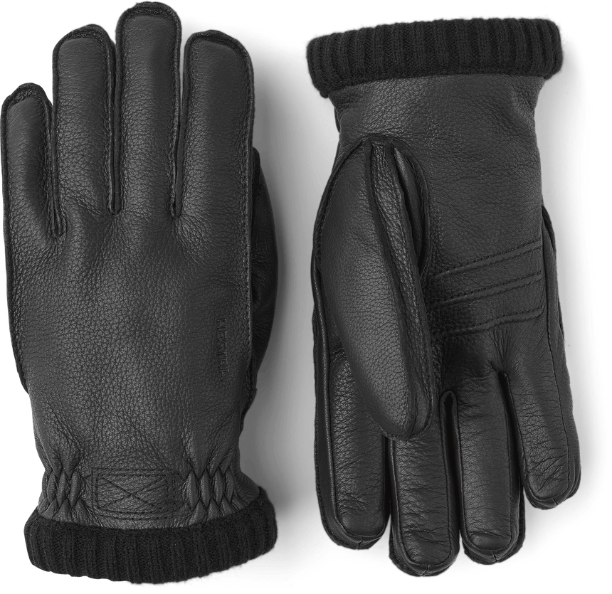 Hestra DEERSKIN PRIMALOFT RIB Black