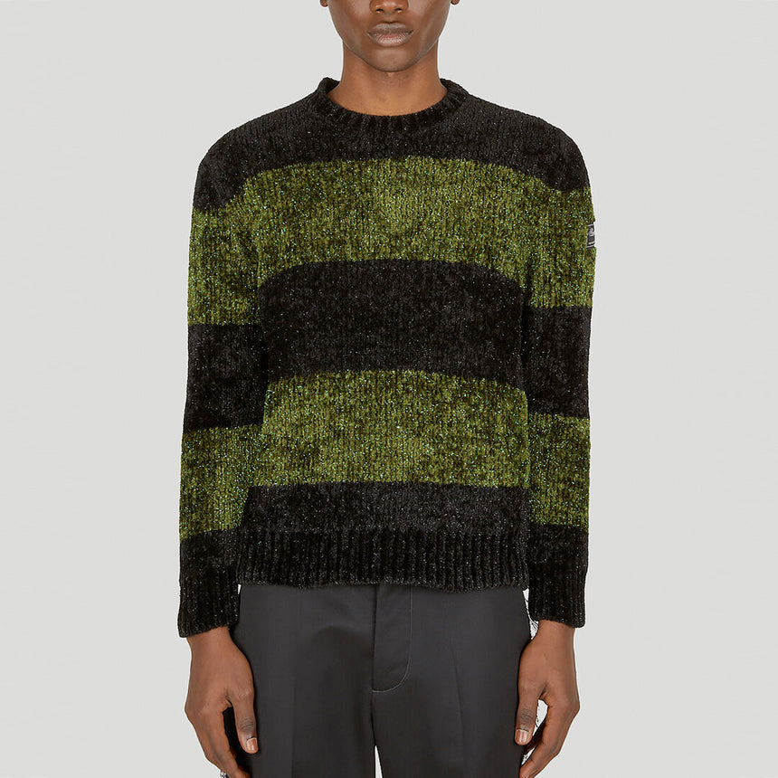 Raf Simons Double Sided Striped Roundneck Sweater