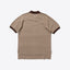Beams Plus Cotton Knit Jacquard Polo T-Shirt Brown