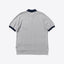 Beams Plus Cotton Knit Jacquard Polo T-Shirt Navy