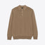 Beams Plus 12 Gauge Knit Polo Shirt Khaki