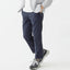 Beams Plus Coolmax Seersucker Ivy Trousers Navy Solid