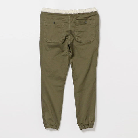 Beams Plus Cotton Twill Slim Gym Pants Olive