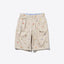 Beams Plus 2 Pleats Inkjet Mapping Embroidery Shorts Cement