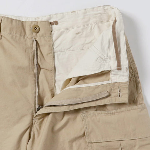 Beams Plus MIL 6 Pocket Cargo Shorts Beige