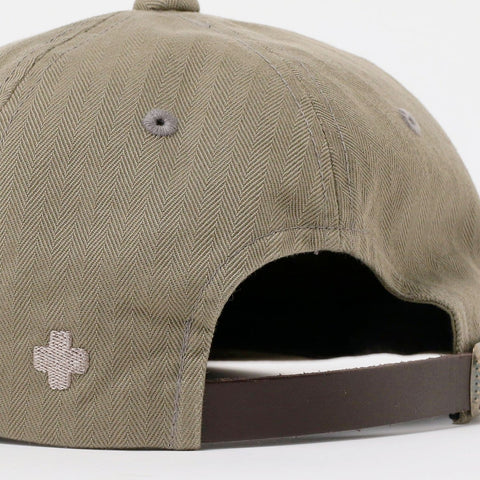 Beams Plus 6-Panel Herringbone Cap Olive