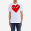 Comme des Garçons PLAY Heart Logo T-Shirt White