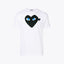 Comme des Garçons Play Black Heart Logo T-Shirt White