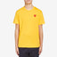 Comme des Garçons Play Colour Series T-Shirt Red Heart Yellow