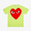 Comme des Garcons Play Big Red Heart T-Shirt Green