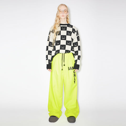 Acne Studios Casual Trousers Neon Yellow