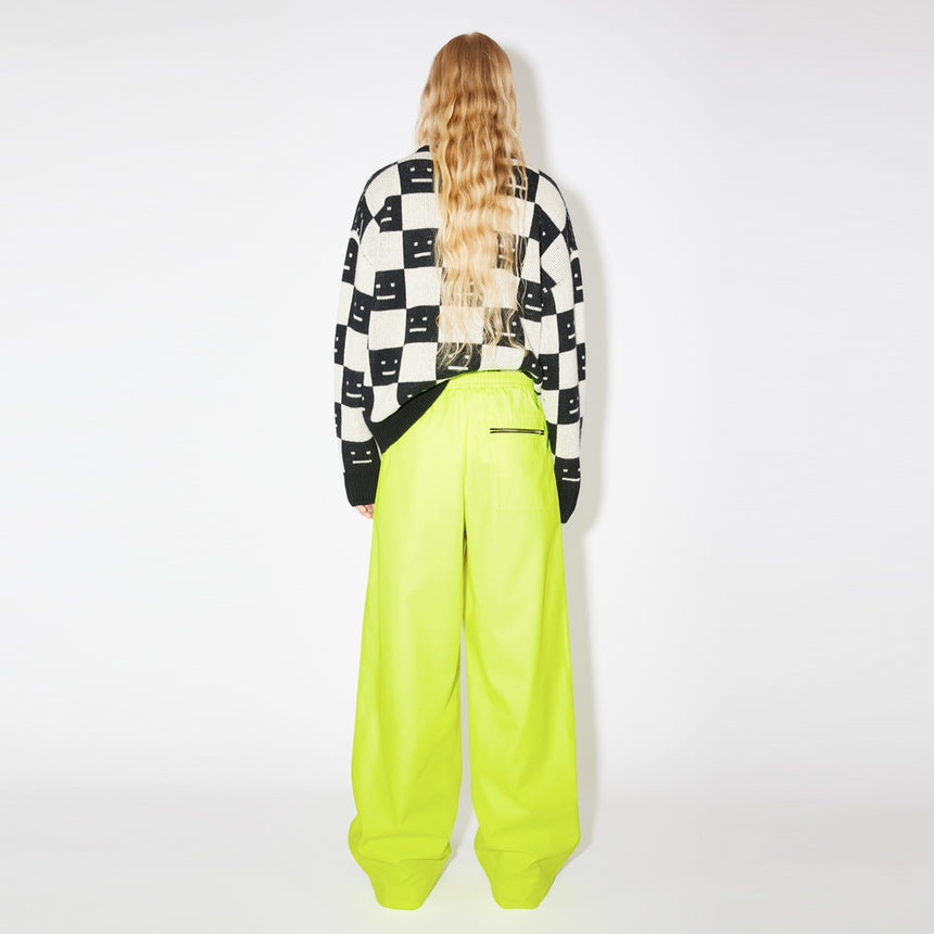 Acne Studios Casual Trousers Neon Yellow
