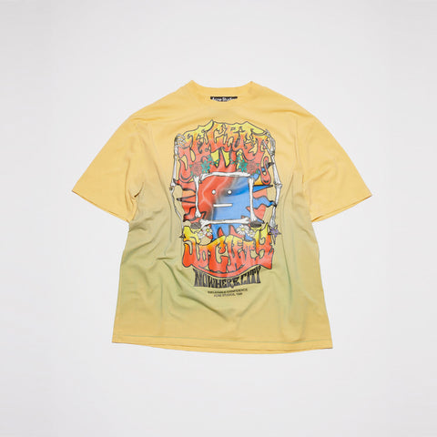 Acne Studios Screen Print T-Shirt Yellow/Brown