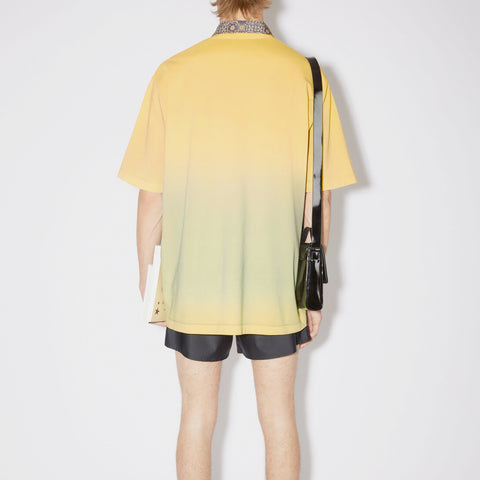 Acne Studios Screen Print T-Shirt Yellow/Brown