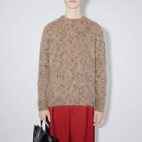 Acne Studios Crew Neck Jumper Cardinal Brown