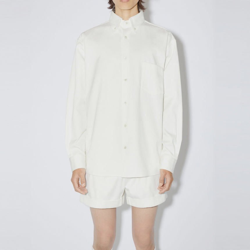 Acne Studios Button-Up Overshirt White