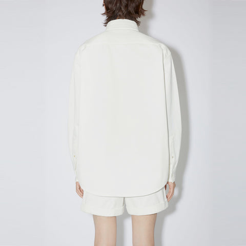 Acne Studios Button-Up Overshirt White