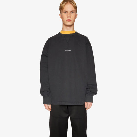 Acne Studios Fin Stamp Sweatshirts Black