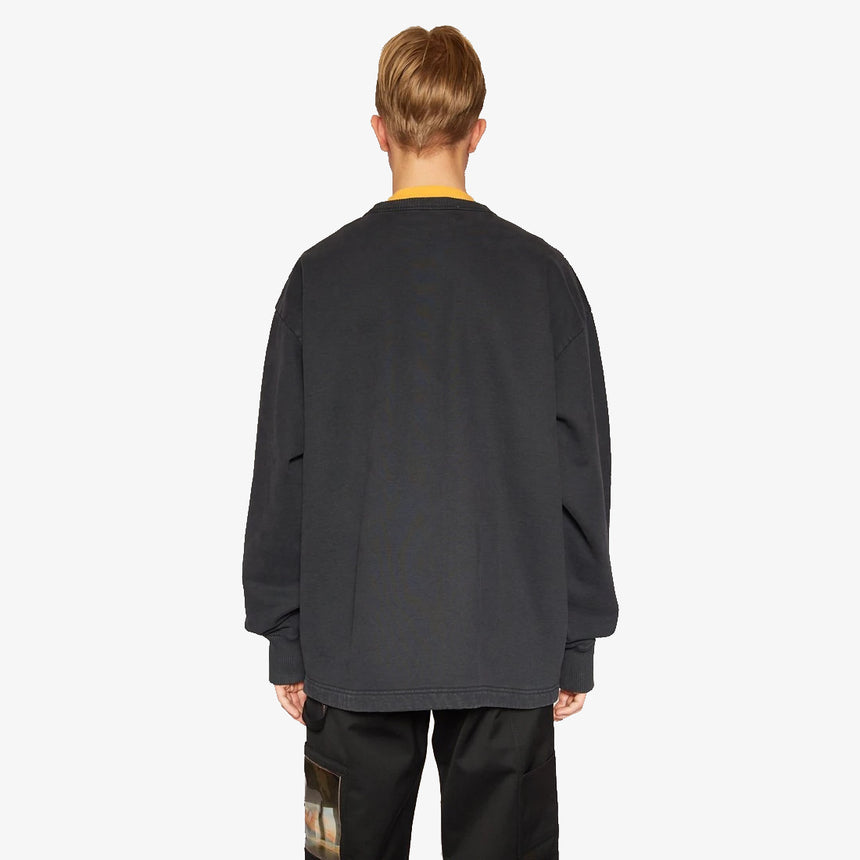 Acne Studios Fin Stamp Sweatshirts Black