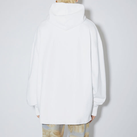 Acne Studios Franklin H Stamp Hoodie Optic White