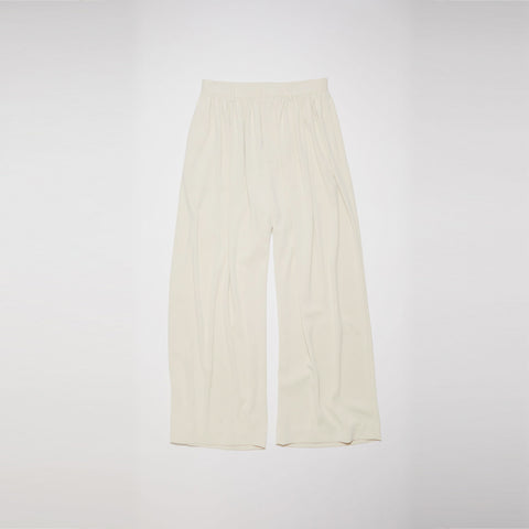 Acne Studios Gathered Trousers Milk White