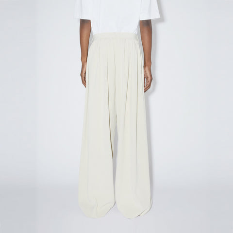 Acne Studios Gathered Trousers Milk White