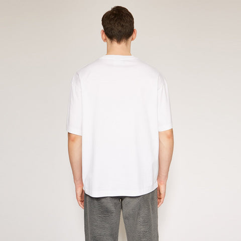 Acne Studios Cotton Pocket T-Shirt Optic White