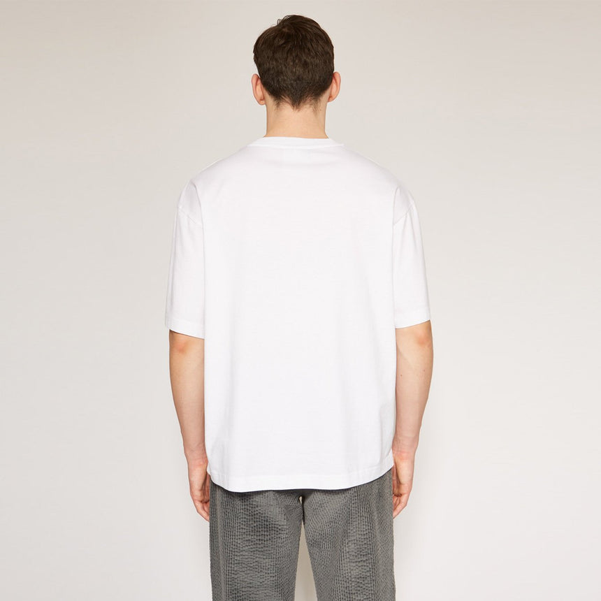 Acne Studios Cotton Pocket T-Shirt Optic White