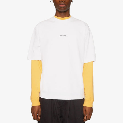 Acne Studios Logo T-Shirt Optic White