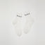 Acne Studios Ribbed Logo Socks White / Charcoal