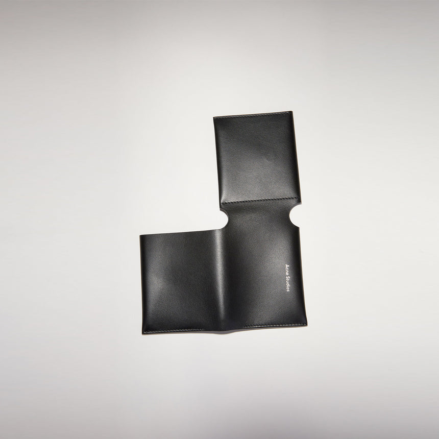 Acne Studios Folded Card Holder Black