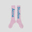 Acne Studios Long Rib Logo Socks Pink
