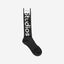 Acne Studios Long Rib Logo Socks Black