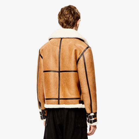 Loewe Shearling Aviator Camel