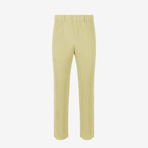 Homme Plissé Issey Miyake Tailored Pleats 1 Trousers Beige Green