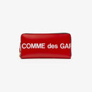 Comme des Garçons WALLETS Huge Logo Long Wallet Red