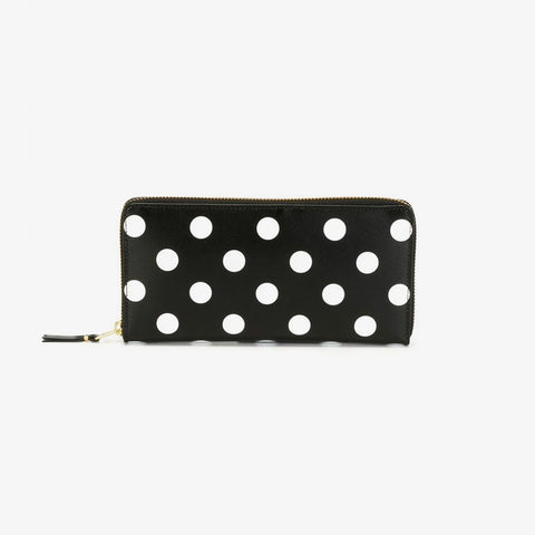 Comme Des Garçons Polka Dot Zipped Wallet